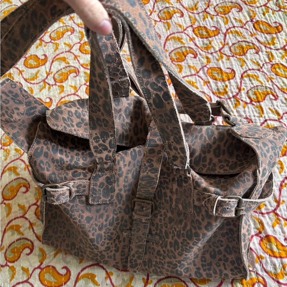 Free People Leopard Print Bag
